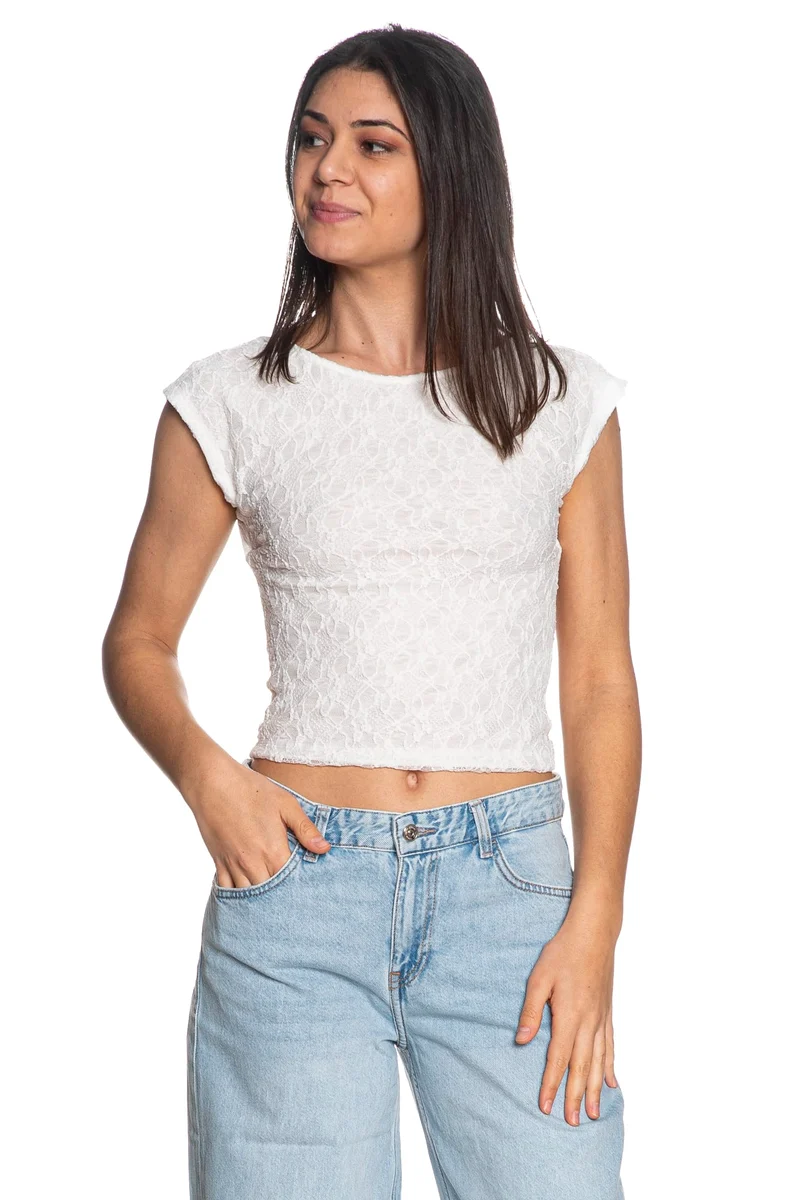 T Shirt Tiffosi Strawberry Da Donna Bianca