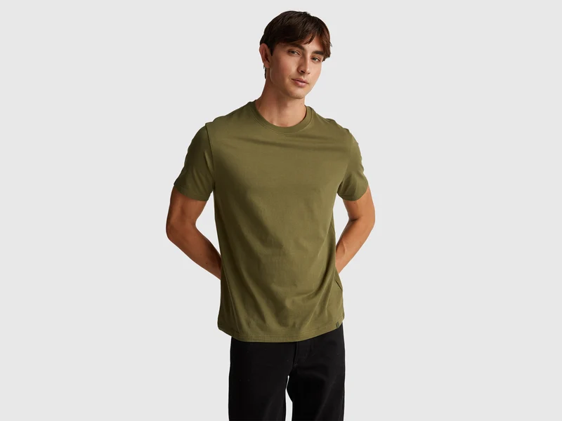 T-shirt in cotone a fibra lunga