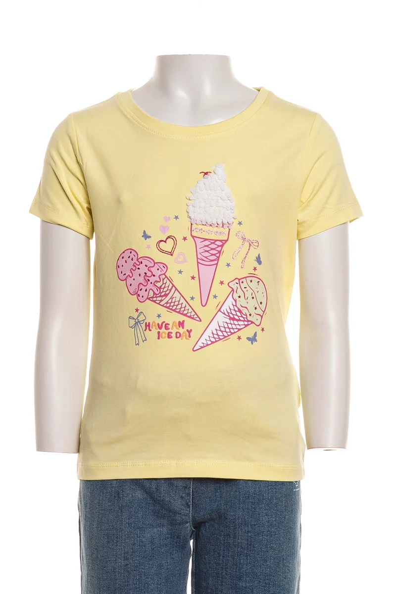 T Shirt Name It Fentaz Da Bambina Giallo Limone