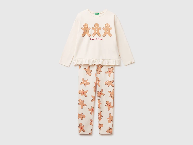 Pigiama natalizio in caldo cotone stretch