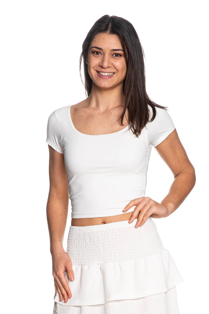 T Shirt Tiffosi Teens Trofa Da Donna Bianca