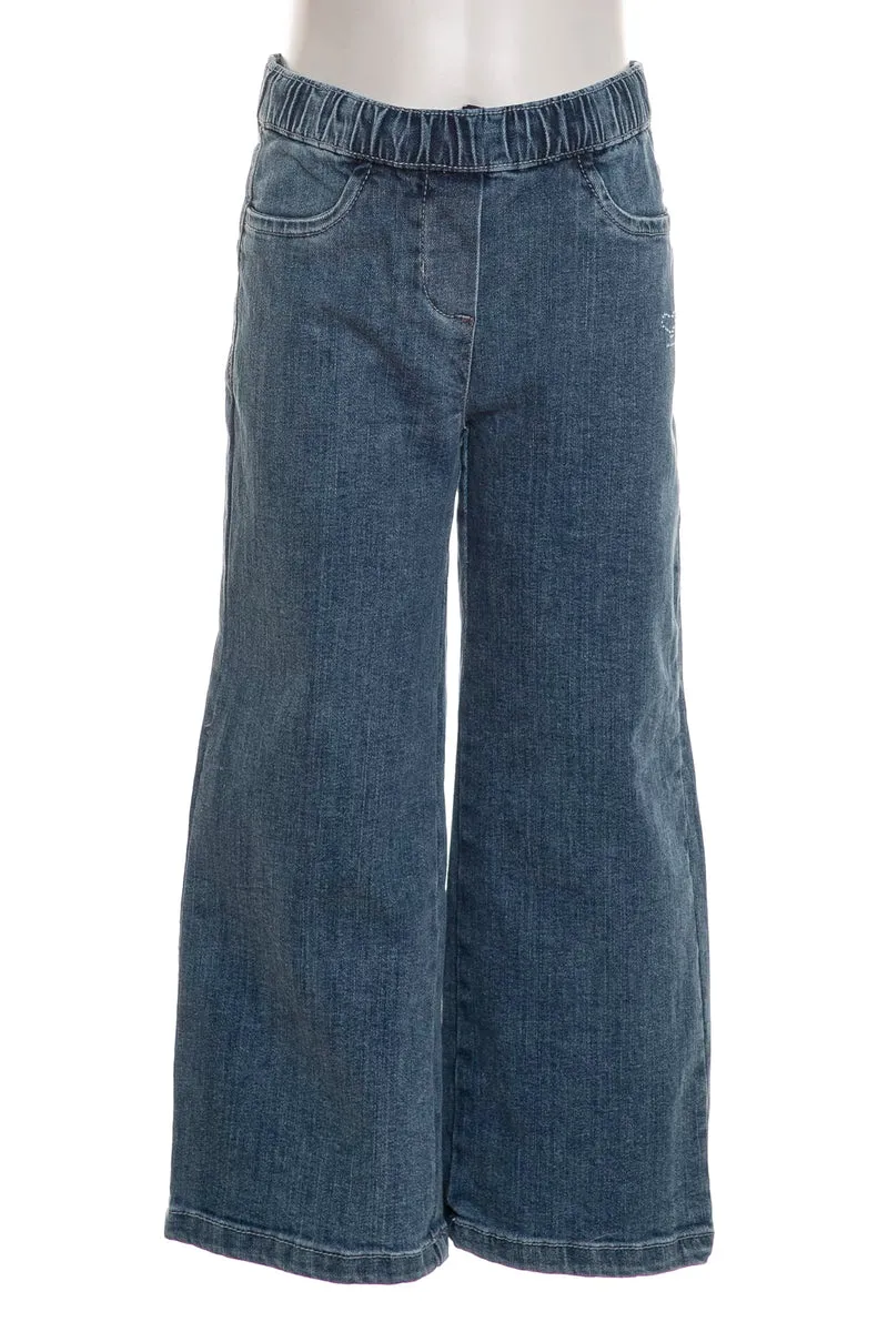 Jeans Sarabanda Wd Leg El Waist Da Bambina Denim Blu Medio