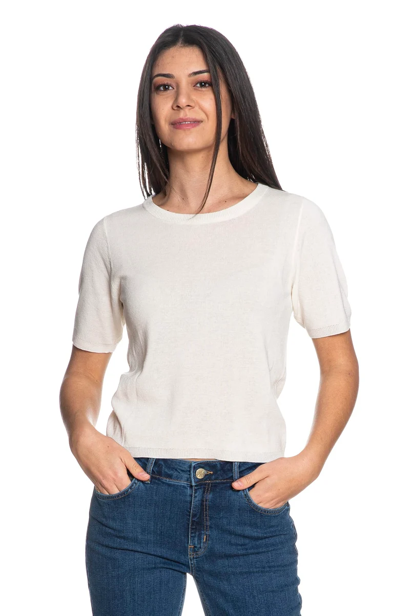 Maglia Gianni Lupo Crp Knitted Da Donna Panna