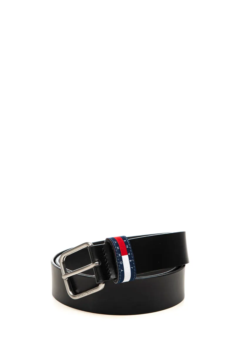 Cinta Tommy Hilfiger Tjm Ryan 35 Da Uomo Nera In Pelle
