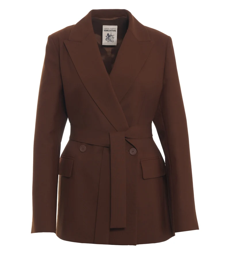 Blazer con cintura in vita