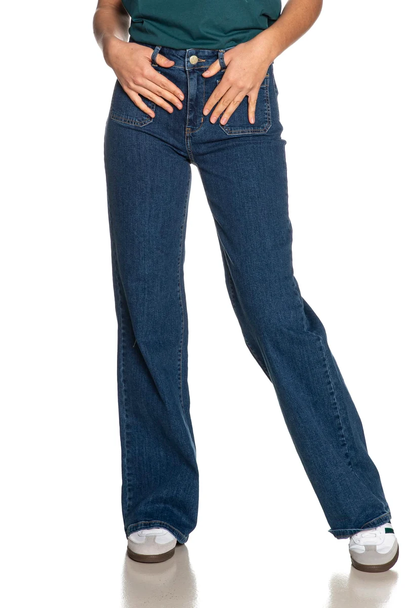 Jeans Emme Di Marella Wideflare Da Donna Denim Blu Medio Scuro