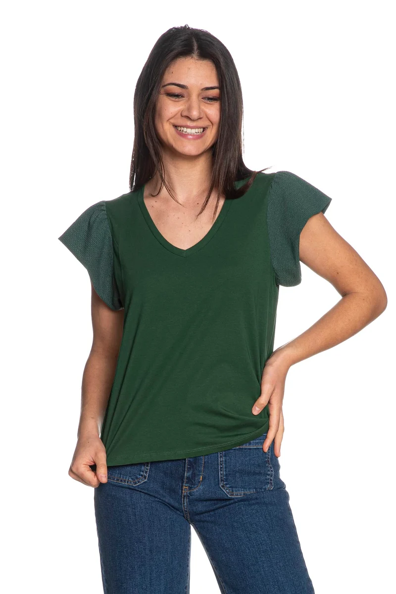 T Shirt Tiffosi Kira Da Donna Verde Foresta