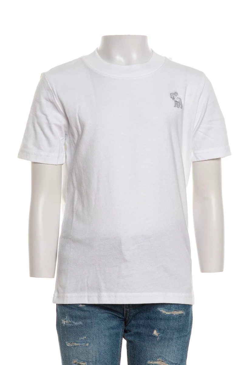 T-Shirt Abercrombie & Fitch Ssl Ess Tee Da Bambino Bianca