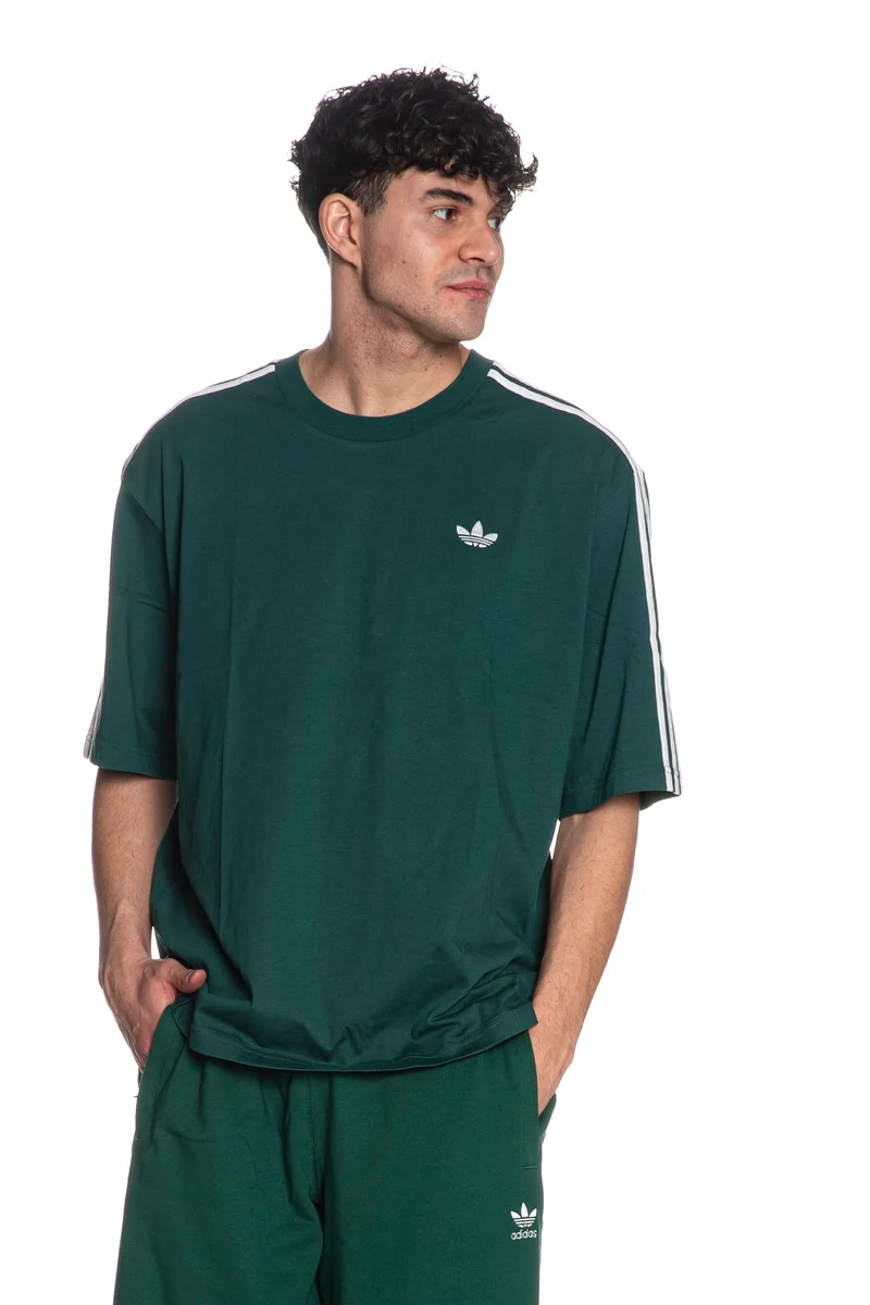 T Shirt Adidas 3 S Tee Embro Tref Da Uomo Verde Bottiglia