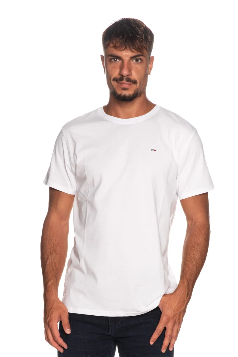 T Shirt Tommy Hilfinger Tjm Tee Da Uomo Bianca