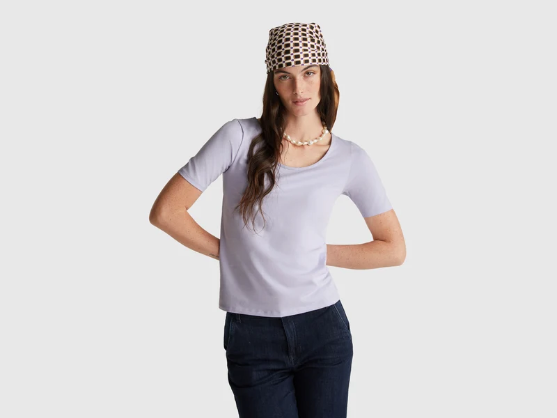 T-shirt slim fit reversibile