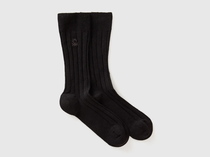 Calzini alti in misto cashmere