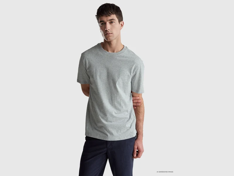 T-shirt in cotone a fibra lunga