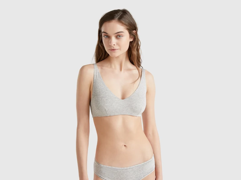 Reggiseno con ferretto in cotone stretch