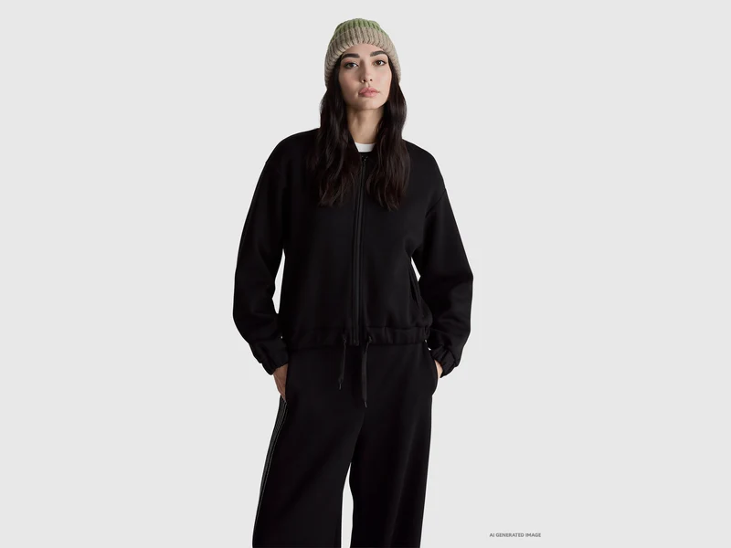 Felpa stile bomber