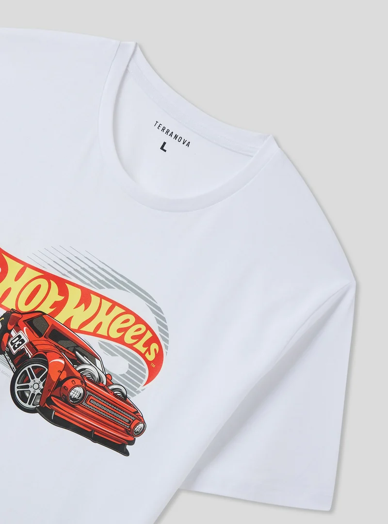 T-shirt con stampa Hot Wheels® uomo