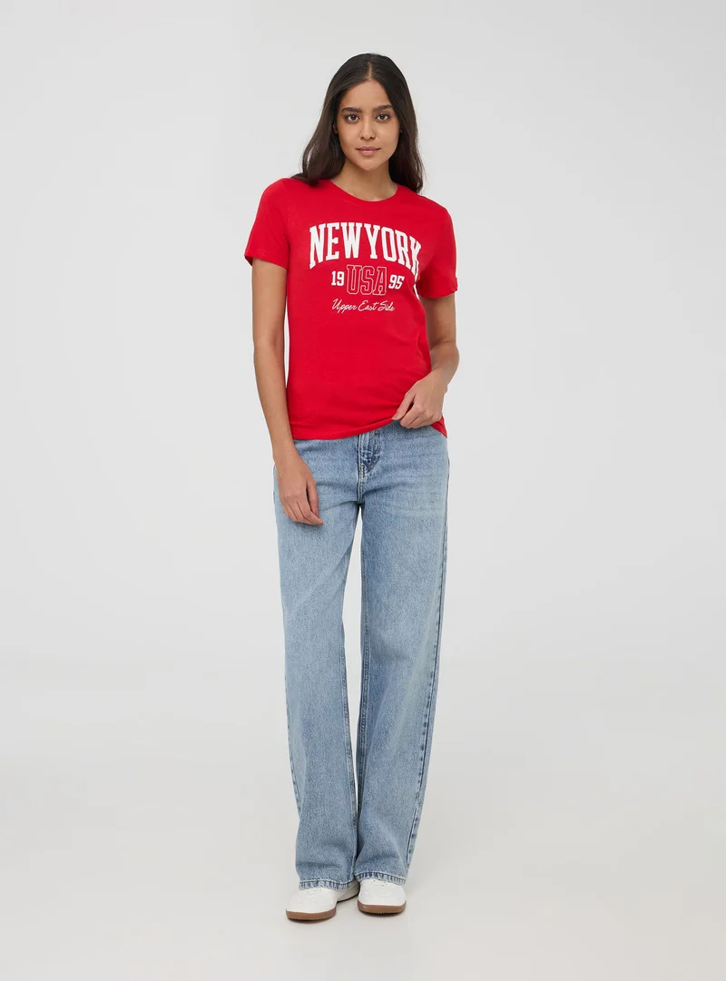 T-shirt stampa college