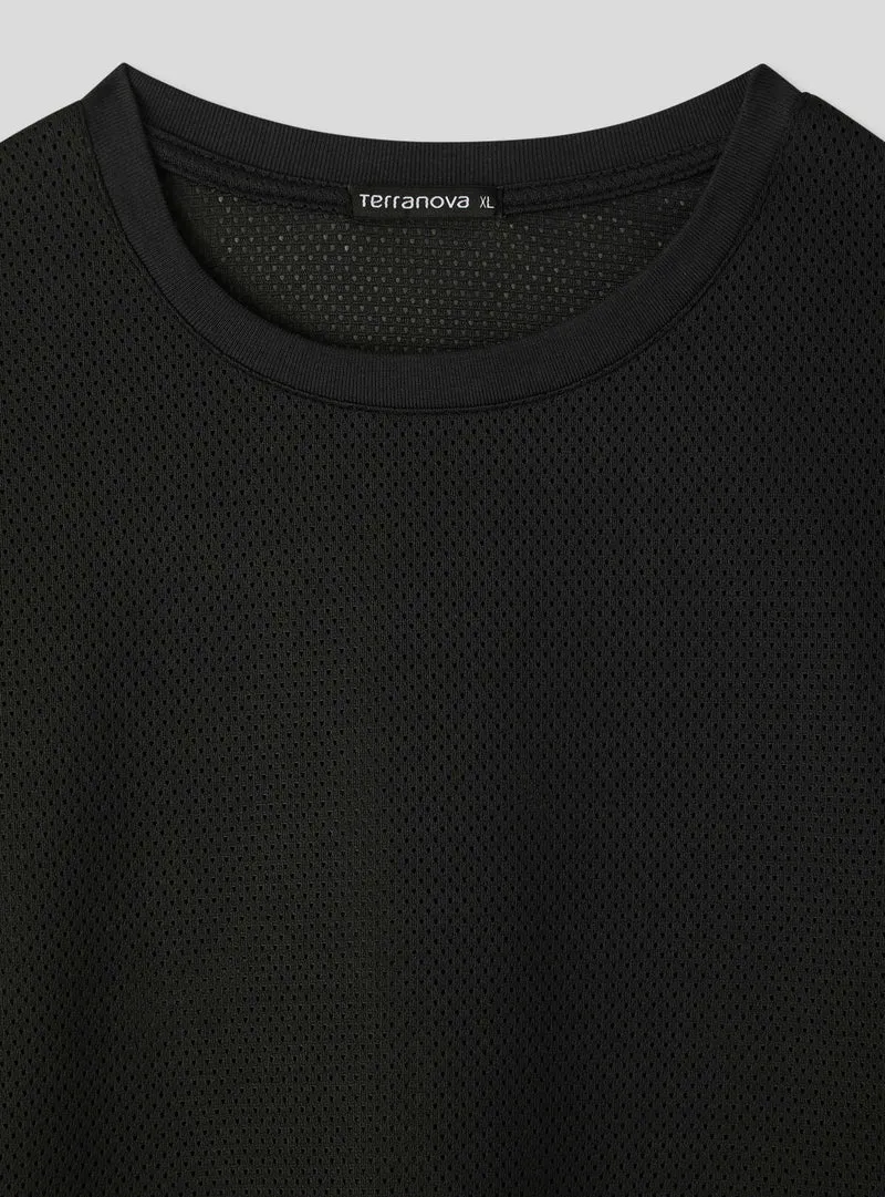 T-shirt in rete boxy fit