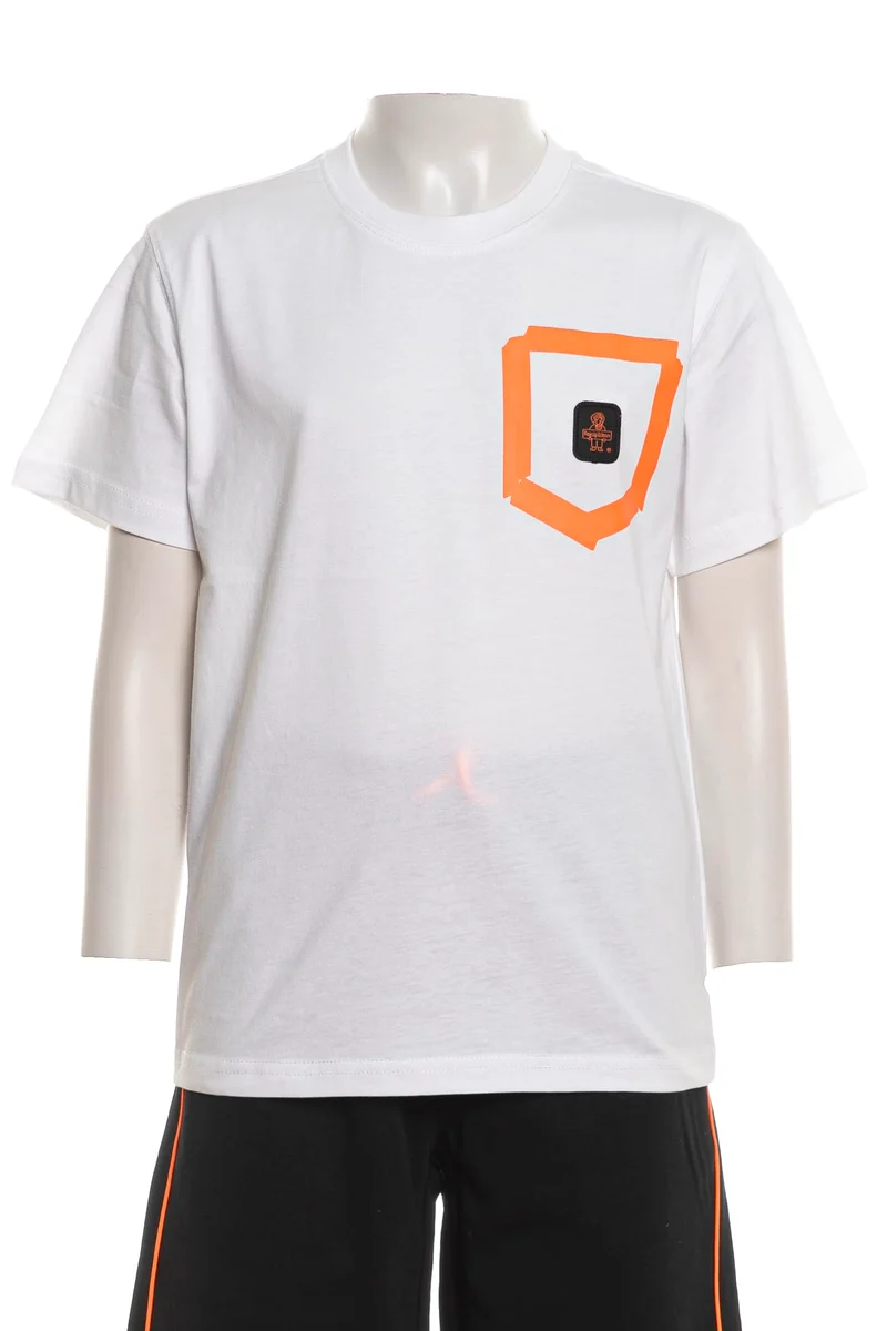T Shirt Refrigiwear Tape Pkt Da Bambino Bianca