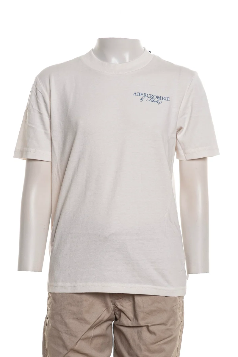 T Shirt Abercrombie&Fitch Auto Club Tee Da Bambino Panna