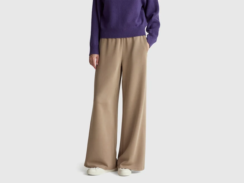 Pantaloni ampi in felpa