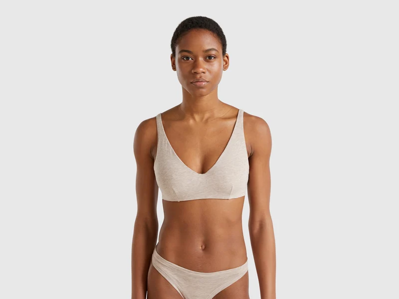 Reggiseno con ferretto in cotone stretch