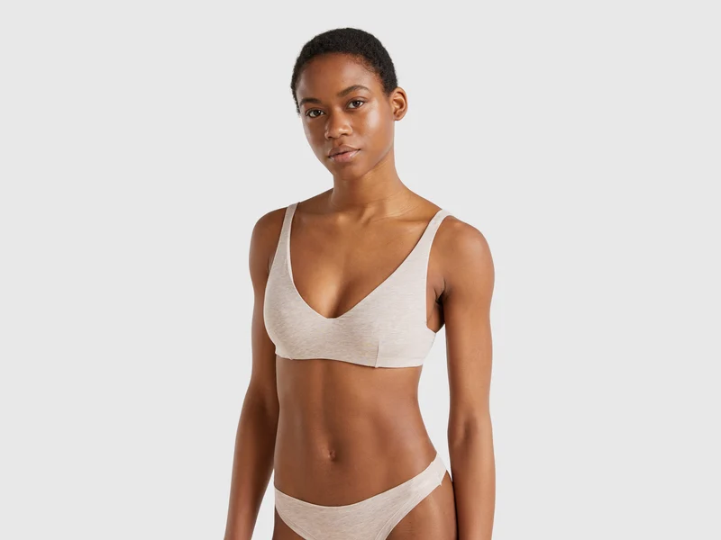 Reggiseno con ferretto in cotone stretch