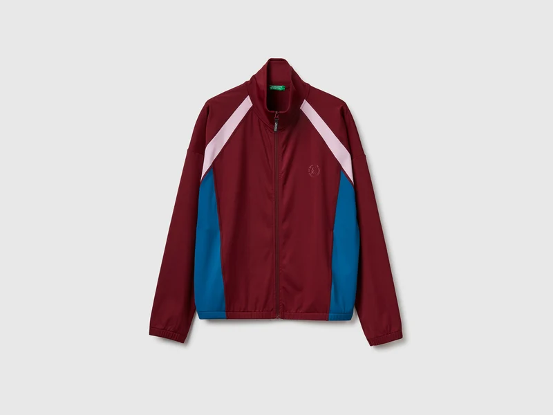 Felpa sportiva con collo alto