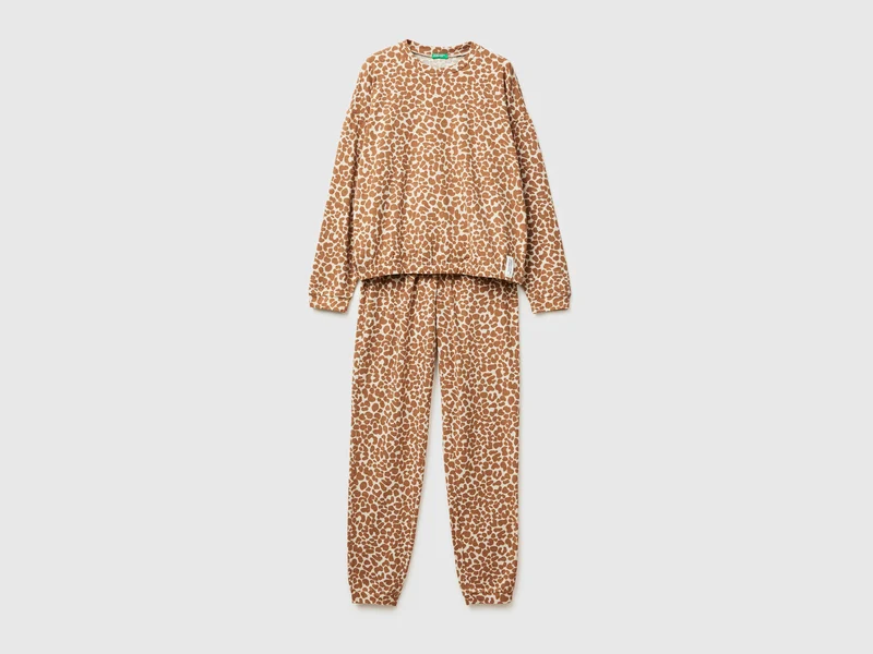 Pigiama con stampa animalier