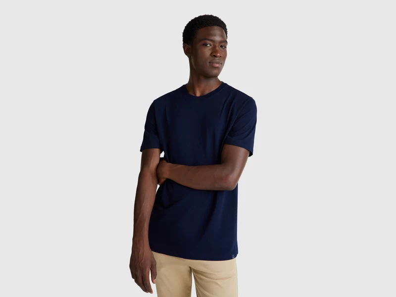T-shirt in cotone a fibra lunga