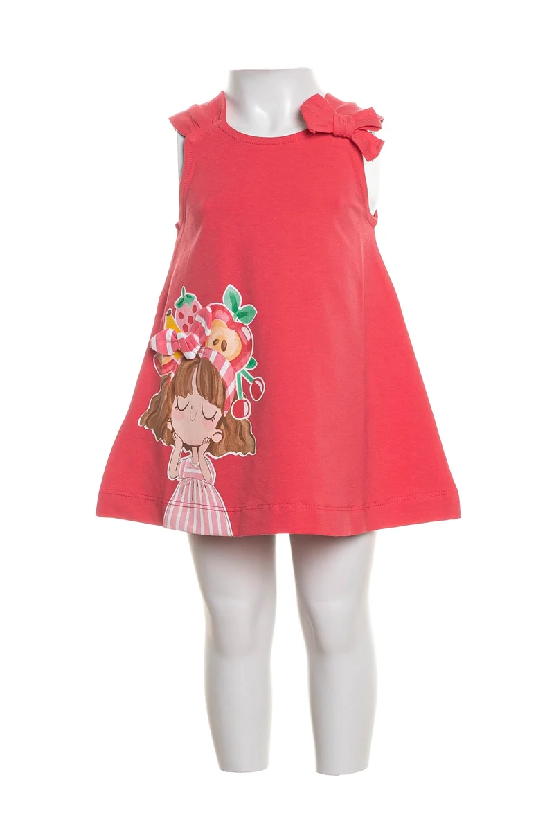 Vestito Mayoral Fruit Da Bambina Fuxia