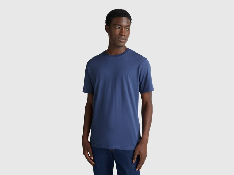 T-shirt in cotone a fibra lunga
