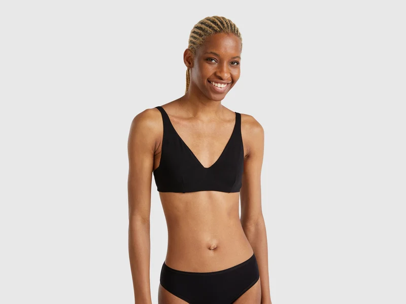 Reggiseno con ferretto in cotone stretch