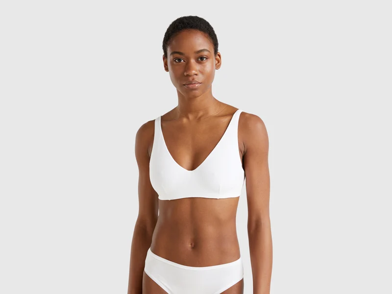 Reggiseno con ferretto in cotone stretch