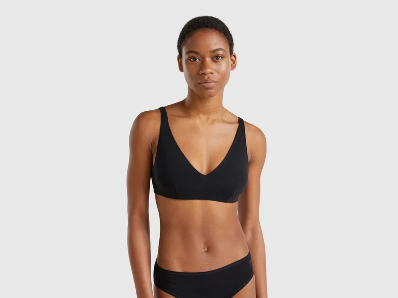 Reggiseno con ferretto in cotone stretch