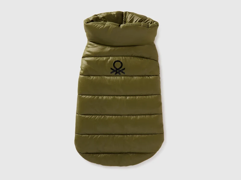 Piumino verde per cani