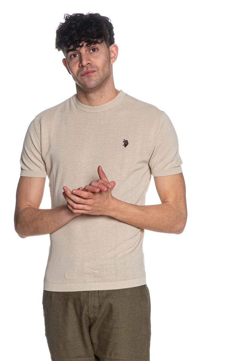 Maglia U.S. Polo Assn Ike Da Uomo Beige