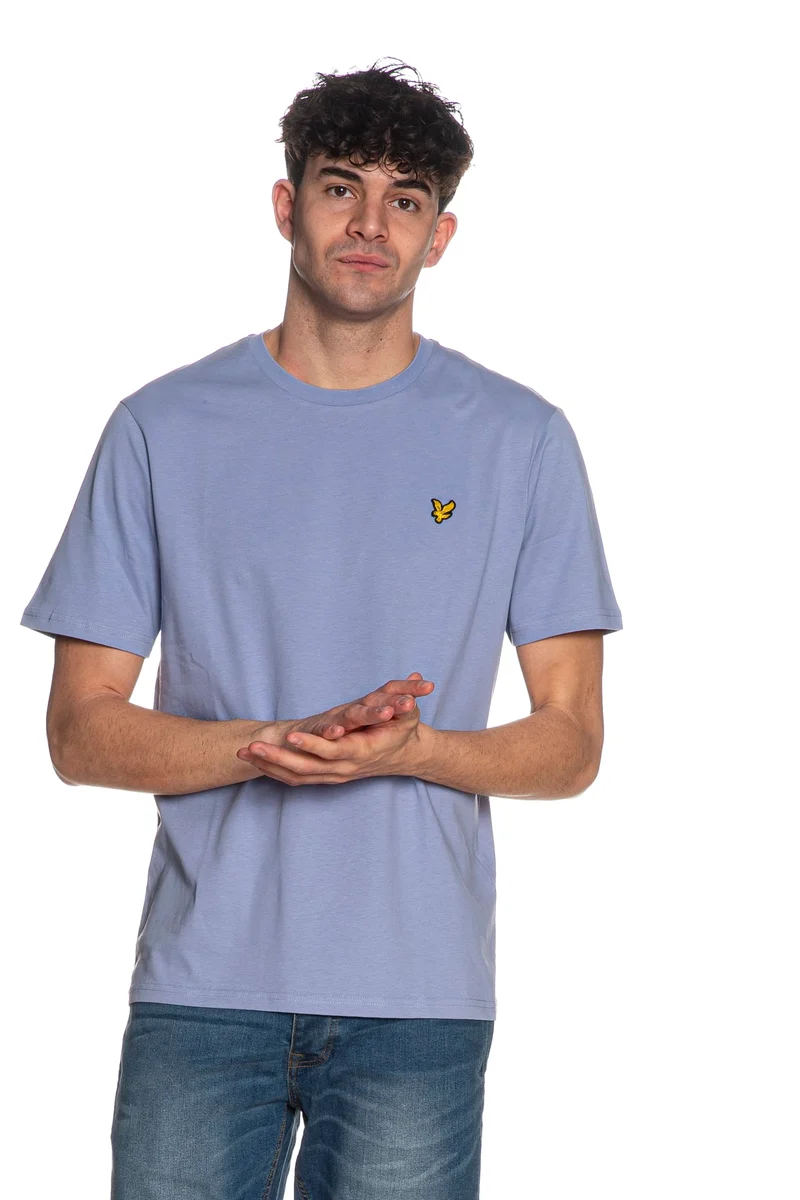 T Shirt Lyle & Scott Plain Ss Da Uomo Light Pervinca