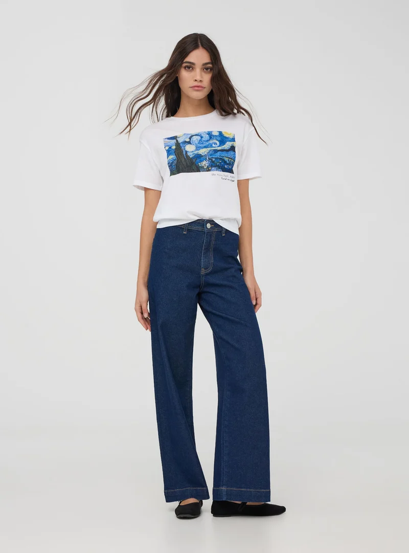 T-shirt con stampa Van Gogh apoh