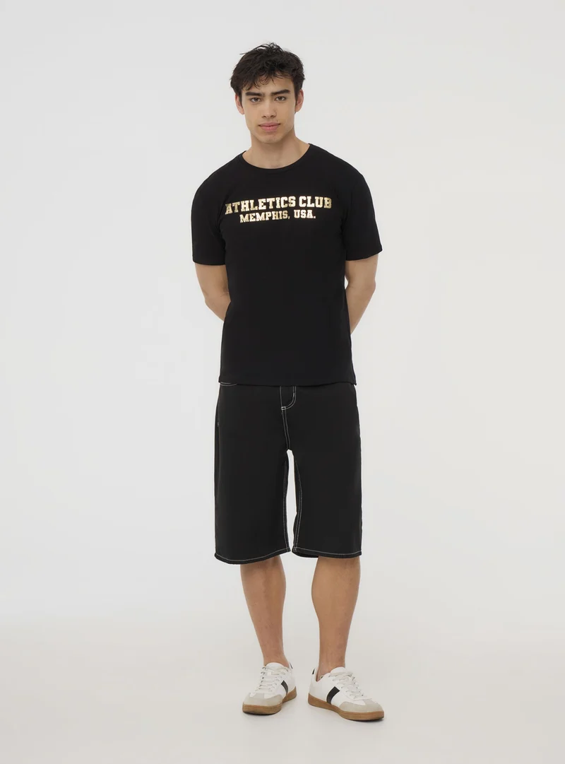 T-shirt stampa effetto foil