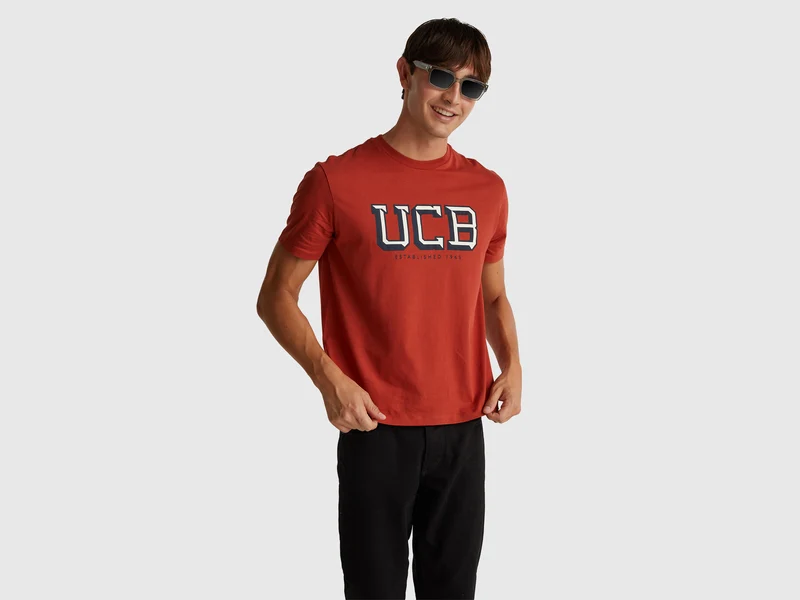T-shirt in cotone con logo