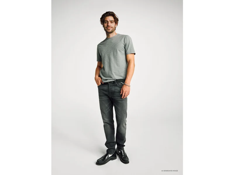 T-shirt in cotone fiammato