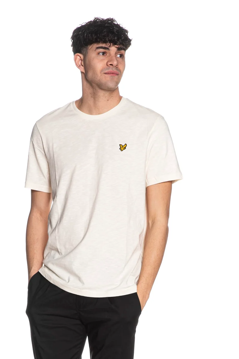T Shirt Lyle & Scott Fine Slub Rlx Ss Da Uomo Avena