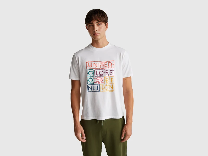 T-shirt in cotone con logo