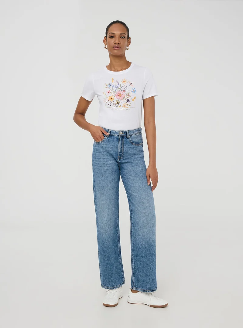 T-shirt stampa floreale
