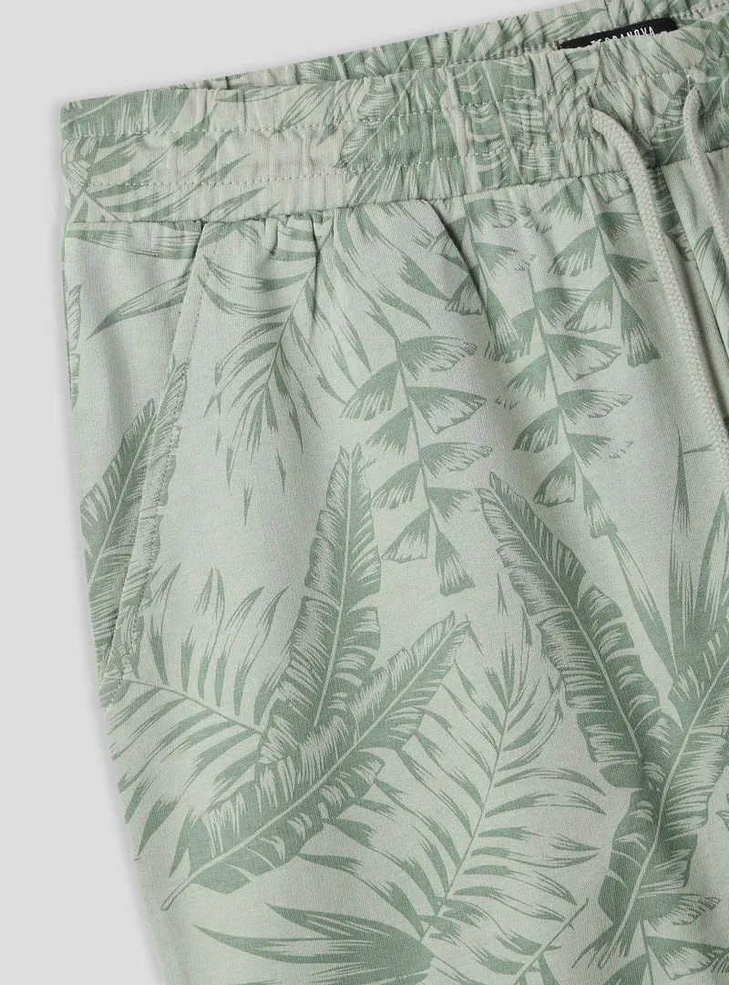 Bermuda con stampa palme