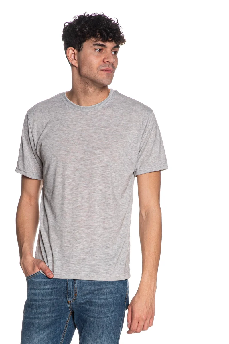 T Shirt Squad2 Mel Ssl Tee Da Uomo Grigio Melange