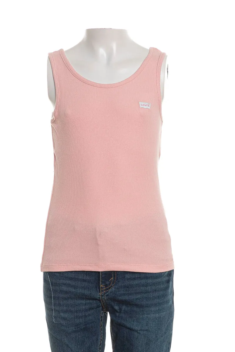 Canotta Levi's Meet And Greet Da Bambina Rosa Pastello