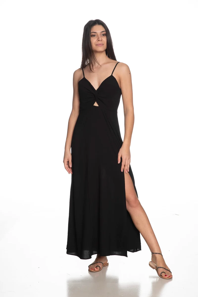 Abito Lungo Morgan Coco Da Donna Nero