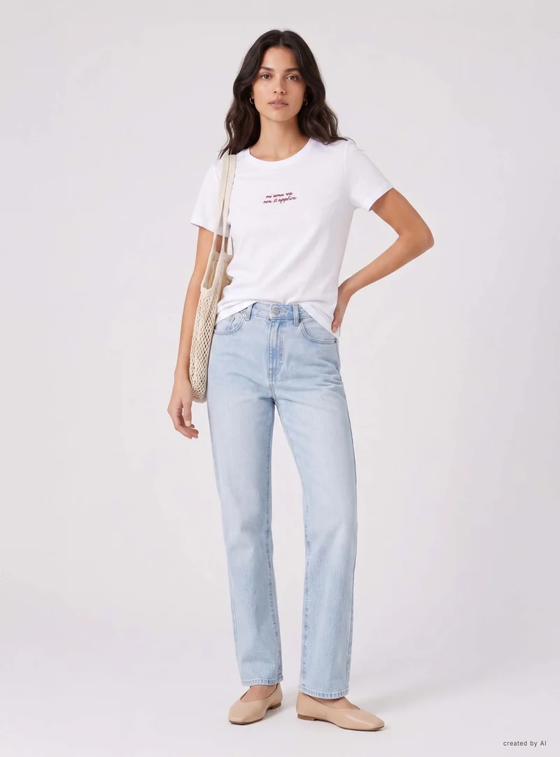 T-shirt con ricamo